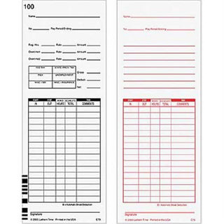 Time Cards by Lathem – Commercial Grade