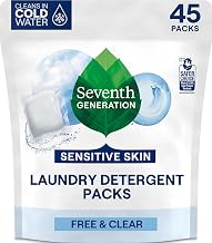 Laundry Detergent Packs by Seventh Generation – 45 Count (Pack of 1), Bamboo, Multi, Model 732913229772