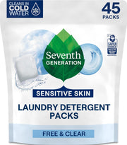Laundry Detergent Packs by Seventh Generation – 45 Count (Pack of 1), Bamboo, Multi, Model 732913229772