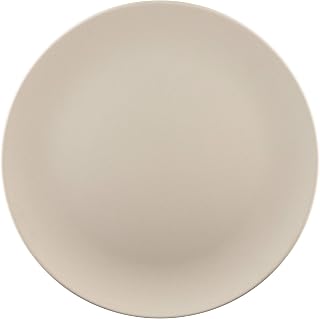 Elite Global Solutions ECO1111R-PP Round Plate, 11" Dia. x 1" h., 50% Melamine 50% Bamboo, Papyrus (Pack of 6)