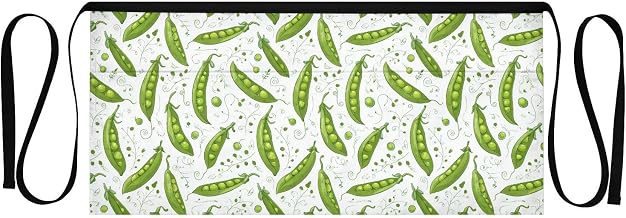 Kitchen Apron Pea | Unisex Server Apron with 3 Pockets, Adjustable for Waiters, Gardeners, Kitchen, BBQ, Painting and Restaurant Work
