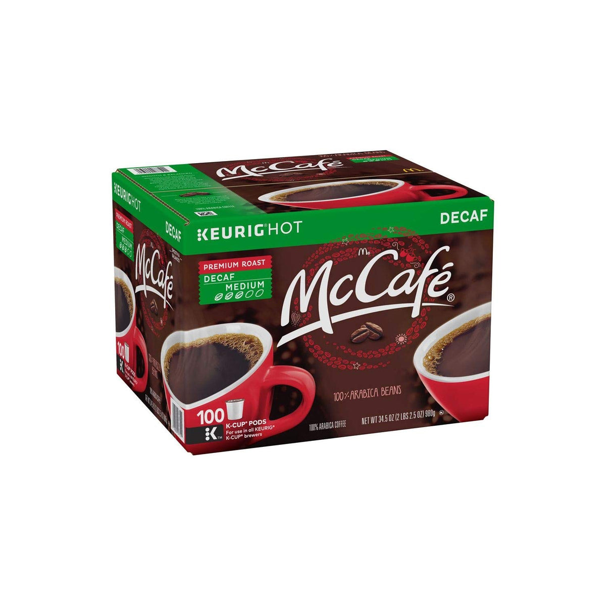 McCafé Premium Roast Decaf Coffee Single Serve Pods (100 ct.) by McCafe – 100 Count (Pack of 1)