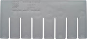 Quantum DS91050 4.5" Short Divider for Dividable Grid Tote Box DG91050 | Industrial, Commercial, Electronic, Health Care Industries | Injection Molded Polyethylene, 4.5"H x 6.56"L, Gray (Pack of 6)