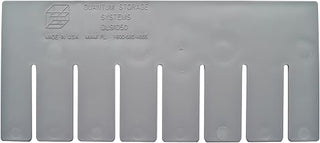 Quantum DS91050 4.5" Short Divider for Dividable Grid Tote Box DG91050 | Industrial, Commercial, Electronic, Health Care Industries | Injection Molded Polyethylene, 4.5"H x 6.56"L, Gray (Pack of 6)