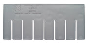 Quantum 4.5" Short Divider for Dividable Grid Tote Box DG91050 | Industrial by QUANTUM STORAGE SYSTEMS – Gray, Pack of 6, Model DS91050