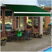 Awntech Retractable Awning Right Motor 20'W x 10'D x 10" H Forest Green