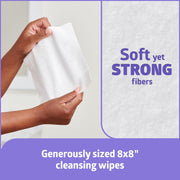 ReadyBath Fresh Unscented Shower Wipes by Medline – 1 Count (Pack of 240), Non-woven fibers, purple, Pack of 240, Model MSC095309