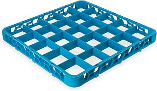 Carlisle FoodService Products RE2514 OptiClean 25 Compartment Divided Glass Rack Extender, 1.78", Blue