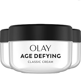 Olay Age Defying Classic Daily Renewal Cream, Face Moisturizer, 2 Oz (Pack of 3)