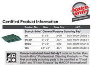 3M Green / 4.5 in x 6 in / 40 Scouring Pads & Sticks
