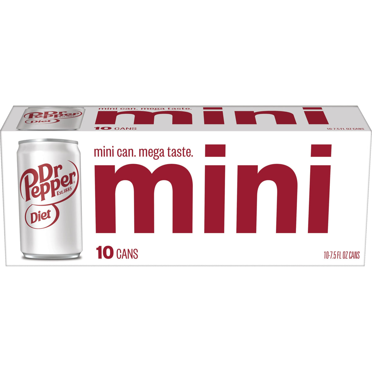 Diet Soda by Dr Pepper – 7.5 Fl Oz (Pack of 10), Rich Brown, Pack of 10