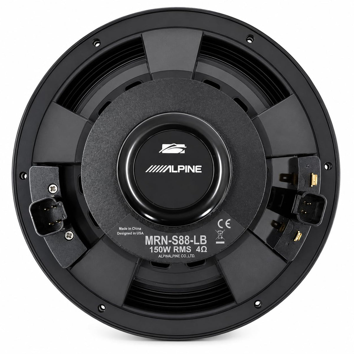 Marine 8.8" Coaxial Speaker Set - Black by Alpine – Model MRN-S88-LB