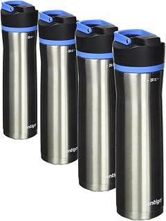 Contigo Cortland Chill 2.0, Stainless Steel with AUTOSEAL Lid | 24 oz | Pack of 4
