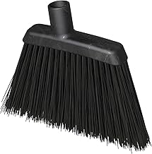 Carlisle FoodService Products 4686003 Duo-Sweep Plastic Small Debris Lobby Broom with Handle, 30 Inches, Black