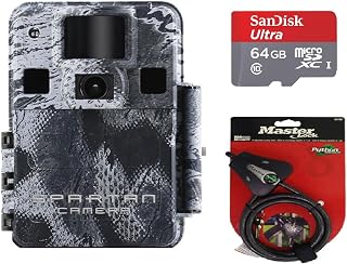 Spartan Eclipse Advanced Blackout IR Wide Angle Non Cellular Trail Camera with Python Locking Cable and 64GB SD Card