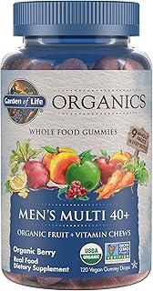 Garden of Life Organics Men 40+ Multivitamin Gummies, Berry, 120 Gummies