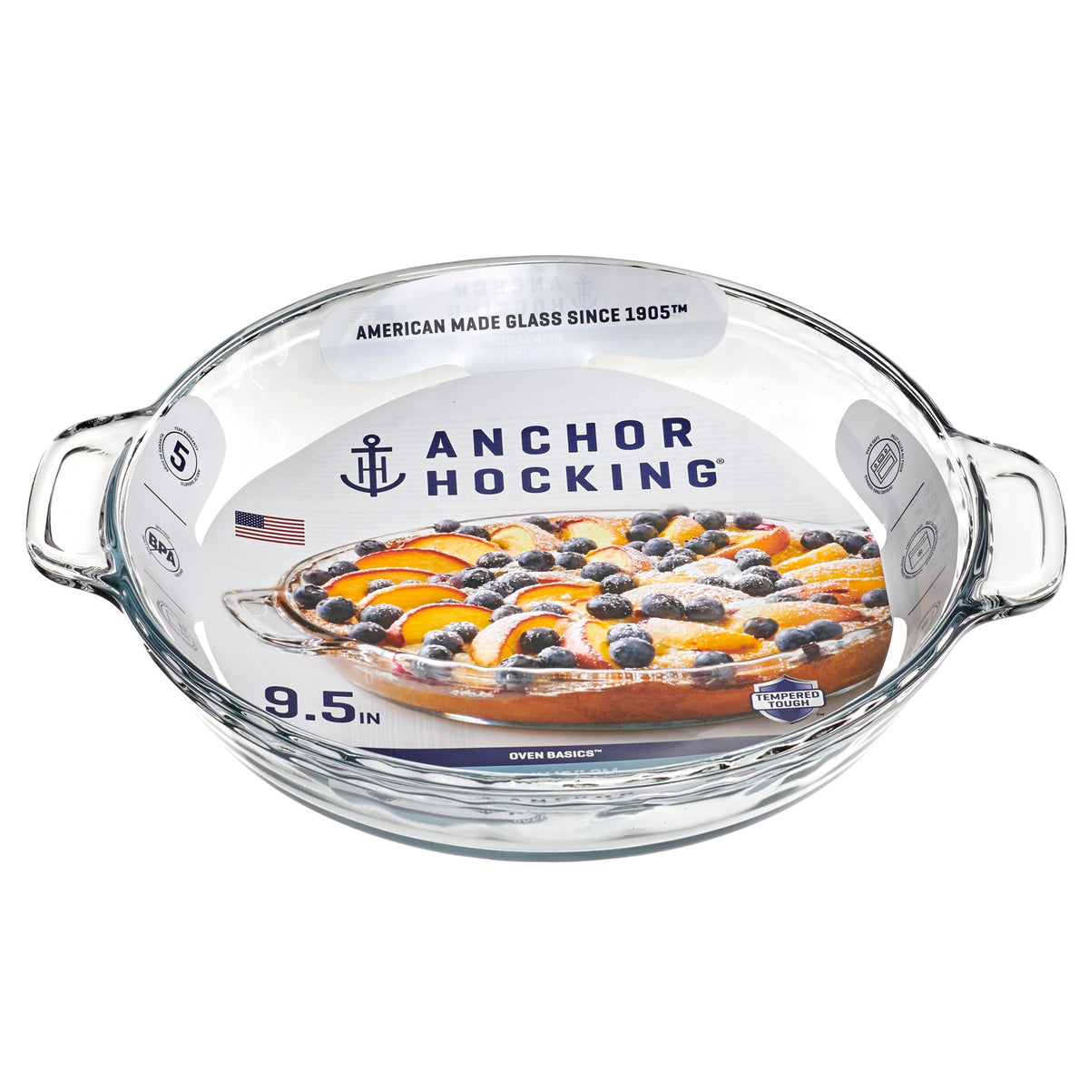 Anchor Hocking 1 Piece / Pie Dish / Clear Pie Pans