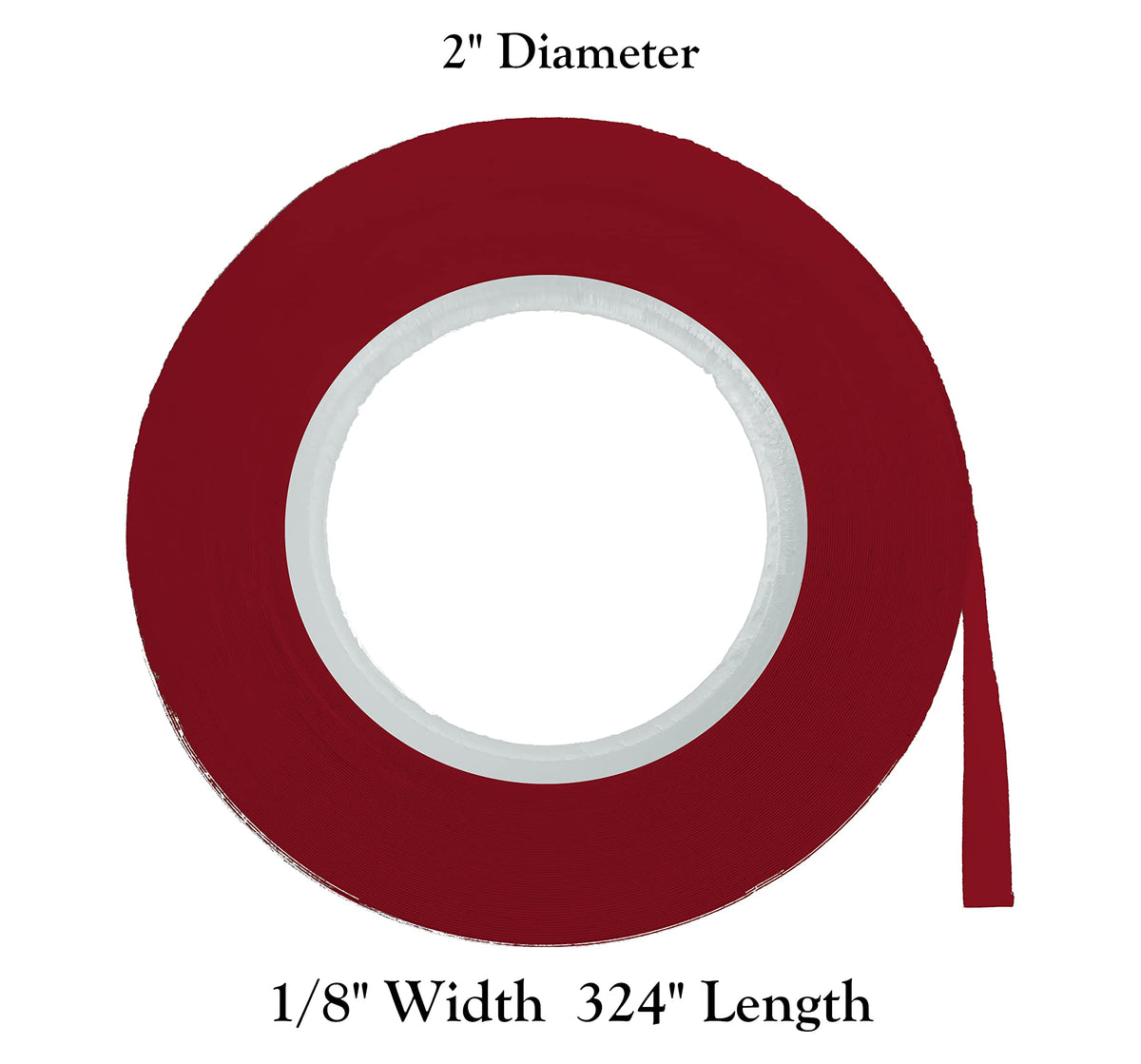 MV Magna Visual Red / 1/8" Width / 1 Transparent Tape