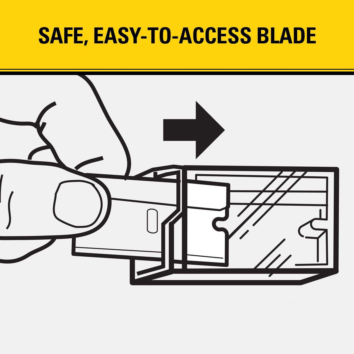 1-1/2 in. Glass Scraper Blades by STANLEY – 1 Count (Pack of 1), Metal, Black, Yellow, Model 28-510