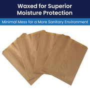 Hospeco 1 Count (Pack of 500) / Brown / Bag Biohazard Waste Disposal Bags