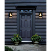 Cayman One Light Outdoor Wall Sconce Black by Lighting Design – Iron, Black