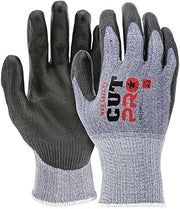 MCR Safety 92715PUXS CutPro 15 Gauge HyperMax Work Glove, Cut Protection Glove, Polyurethane Coated Palm & Fingertips, Touchscreen Friendly, X-Small