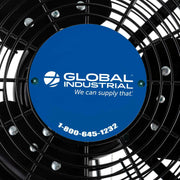Global Industrial Black/Silver / 29"L x 38"W x 7"H / Industrial Wall-Mounted Fans