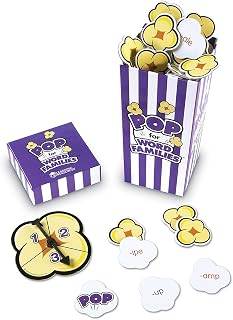 Learning Resources POP for Word Families Game, Word Families, Vocabulary and Rhyming, For 2-4 players, Ages 6+