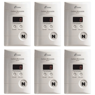 Carbon Monoxide Detector by Kidde – 6 Pack, White, Model 21006973