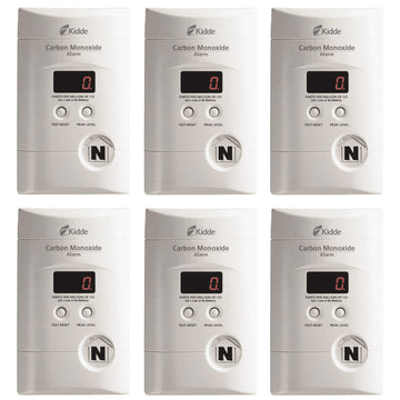Carbon Monoxide Detector by Kidde – 6 Pack, White, Model 21006973