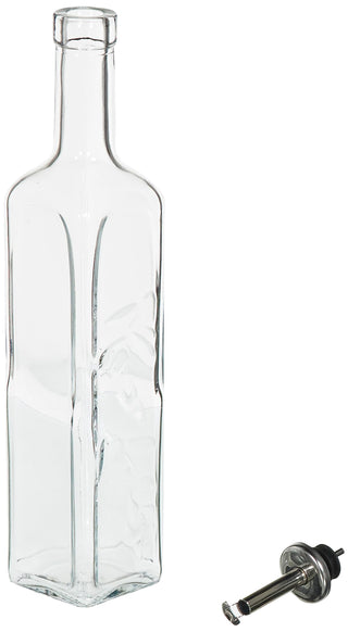 Glass Oil Cruet by Pasabahce – 16.9 Ounces, 0.5 liters, Glass, Transparent, Model 80229