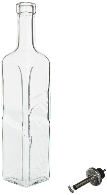 Glass Oil Cruet by Pasabahce – 16.9 Ounces, 0.5 liters, Glass, Transparent, Model 80229