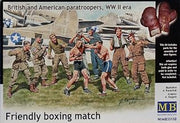 Masterbox Master Box 1:35 Boxing Match British American Paratrooper Figure Kit #MB35150