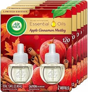 Air Wick Apple Scented Oil - Oil - 0.6 fl oz (0 quart) - Apple Cinnamon Medley - 60 Day - 6 / Carton - Long Lasting