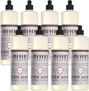Mrs. MEYER'S Clean Day Lavender Liquid Dish Soap,16 Ounce (Pack of 8)