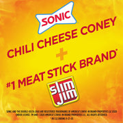 Monster Jerky Meat Sticks Sonic Chili Cheese Flavor 1.94oz 18ct by Slim Jim – 1.94 Ounce (Pack of 18), Model 77S861