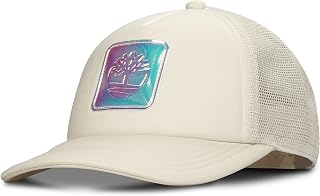 Timberland Monochrome Kids Trucker Hat for Girls Ages 7-14, Breathable and Adjustable Snapback Mesh Cap, One Size