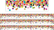 Teacher Created Resources Rolled Straight Border, 3-inch x 150-ft, Confetti (TCR8952-3)