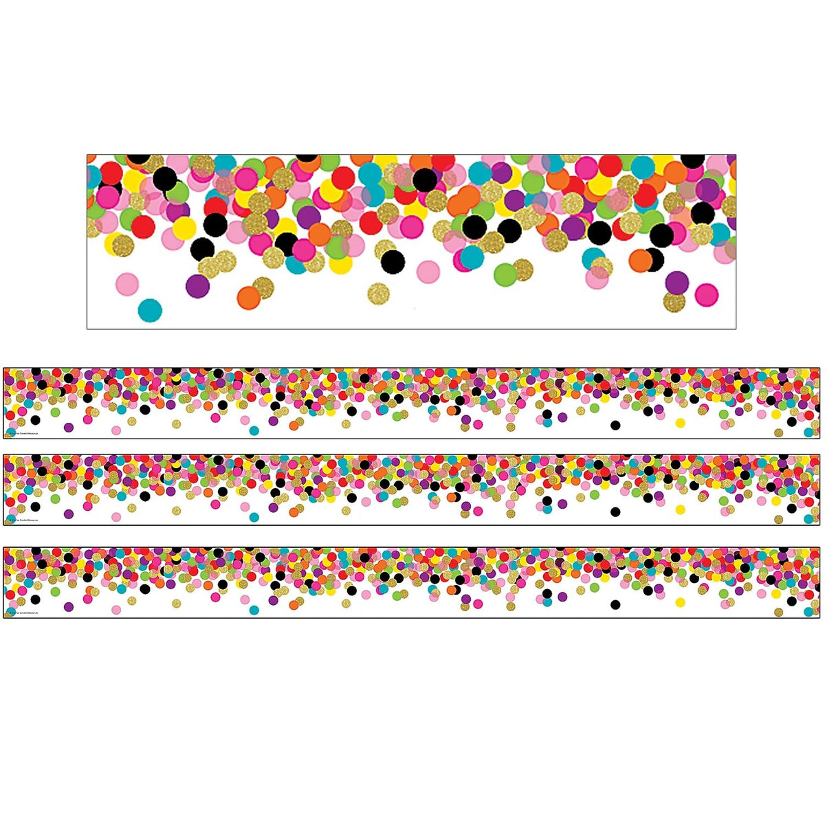 Rolled Straight Border by Teacher Created Resources – OS, Paper, White., Model 8952-3