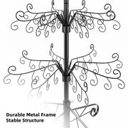 Aduanbang Ornament Display Tree, 3 Foot Iron Stand, Black