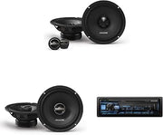 Alpine UTE-63BT Bluetooth® Multimedia Receiver (Does Not Play CDs) with DM-65C-G 6.5" Component 2-Way & DM-65-G 6.5" Coaxial Bundle
