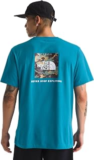 The North Face Men's Evolution Box Camo Fill Short Sleeve Tee | Branded T-shirt With Set in Sleeves