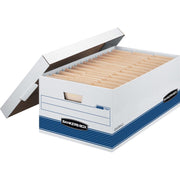 FEL0070205 - Stor/File Storage Box by Bankers Box – 15 x 10 x 24 in - Holds 700 lb, 11.0 pounds, Blend, Multicolored