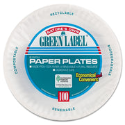 PP9GRAWHPK Paper Plates by AJM Packaging – 9", Paper, White, Pack of 10, Model AJMPP9GRAWHPK