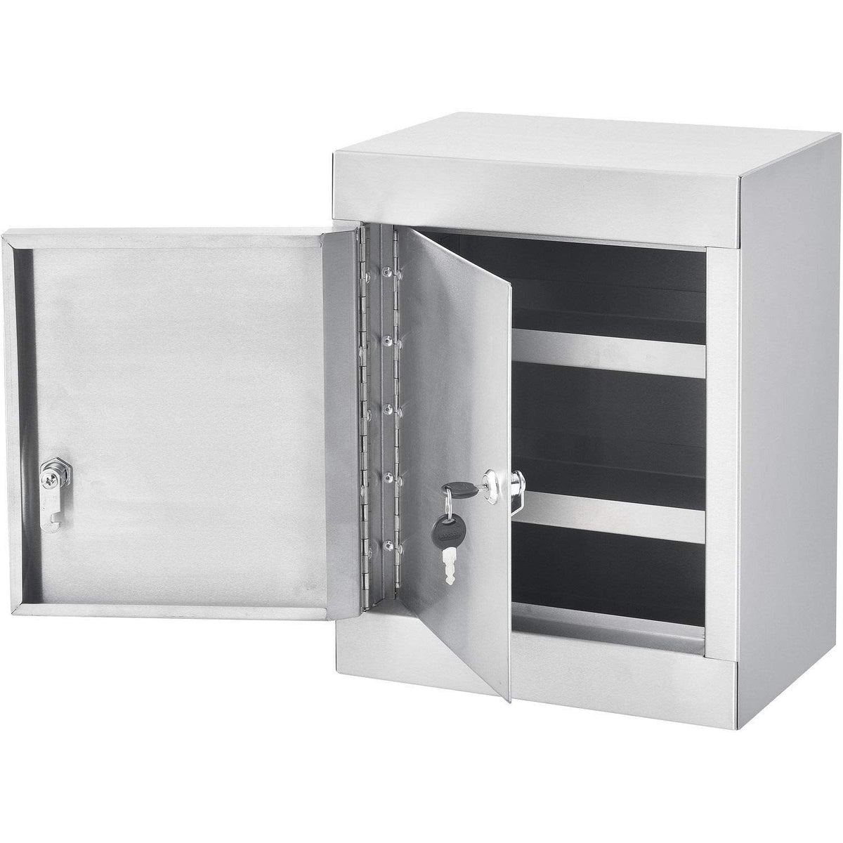Global Industrial Stainless Steel / 8"L x 12"W x 15"H / Industrial Safety Storage Cabinets