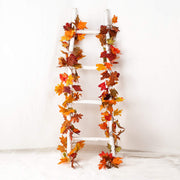 Lvydec Artificial Maple Leaf Garland, 5.9ft, Mixed Color, 2 Pack