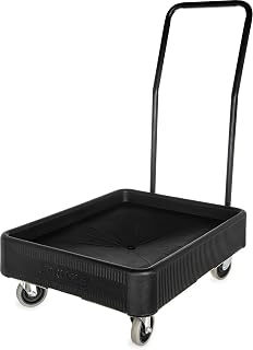 Carlisle FoodService Products Cateraide Dolly for Xdl3000H Pan Carriers with Handle for Catering and Events, Plastic, Black