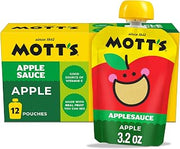 Mott's Original Applesauce, 3.2 oz clear pouches, 12 count