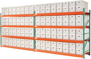 Global Industrial Record Storage Rack Add-On Letter Legal 120"W x 36"D x 96"H