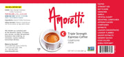 Triple Strength Espresso Coffee Compound 8 oz - Natural Flavors by Amoretti – 8 Ounce (Pack of 1)